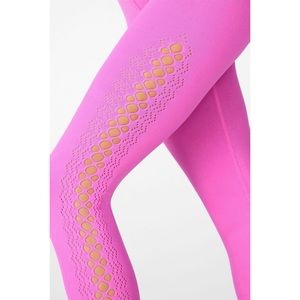 Hot Pink Lattice Cutout Fabletics Leggings